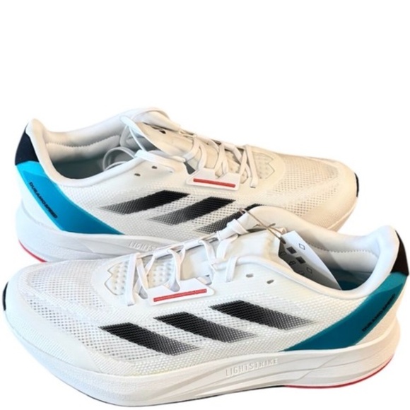 Adidas Mens Duramo Speed White Running Shoes Sneakers Size 12 - Picture 8 of 9